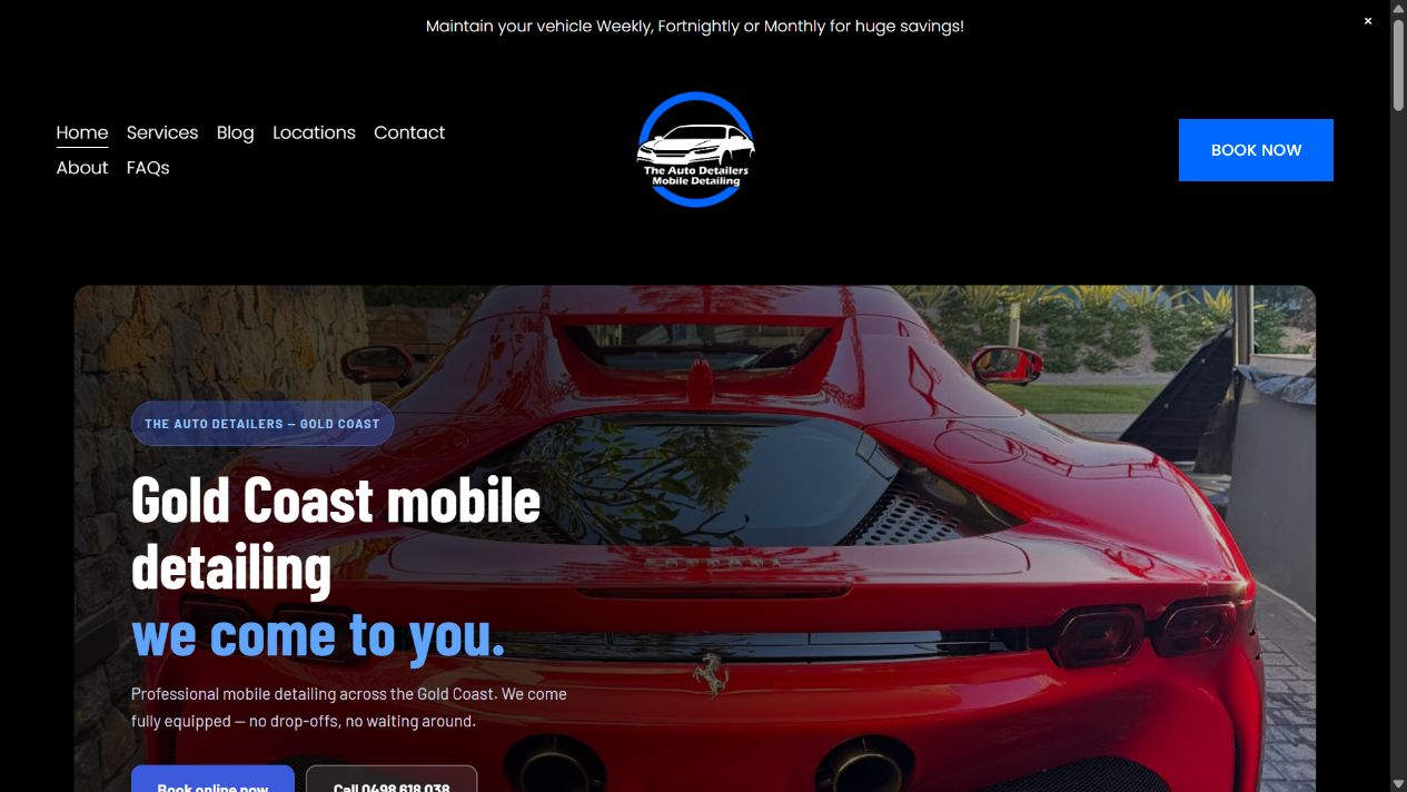 Homepage preview of The Auto Detailers