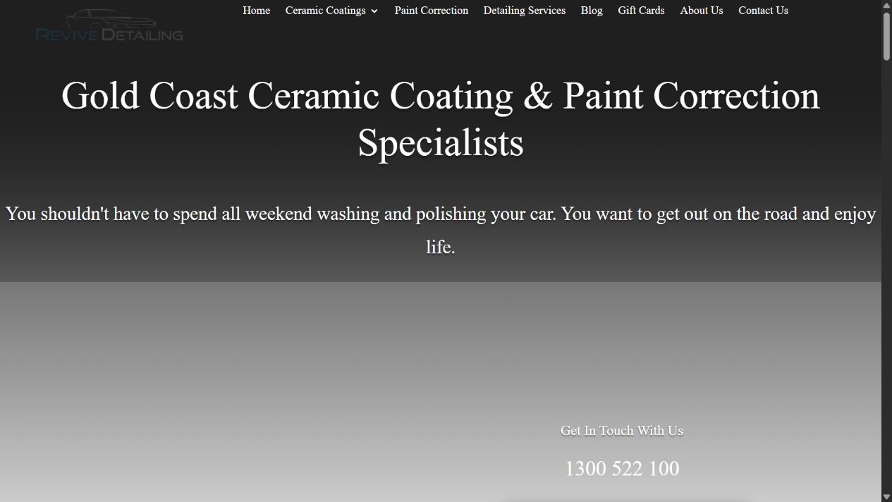 Homepage preview of Revive Detailing